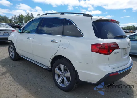2012 Acura Mdx Technology Package z USA, uszkodzony, nr VIN 2HNYD2H34CH540933